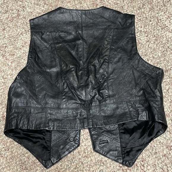 Vintage leather vest - Picture 8 of 8